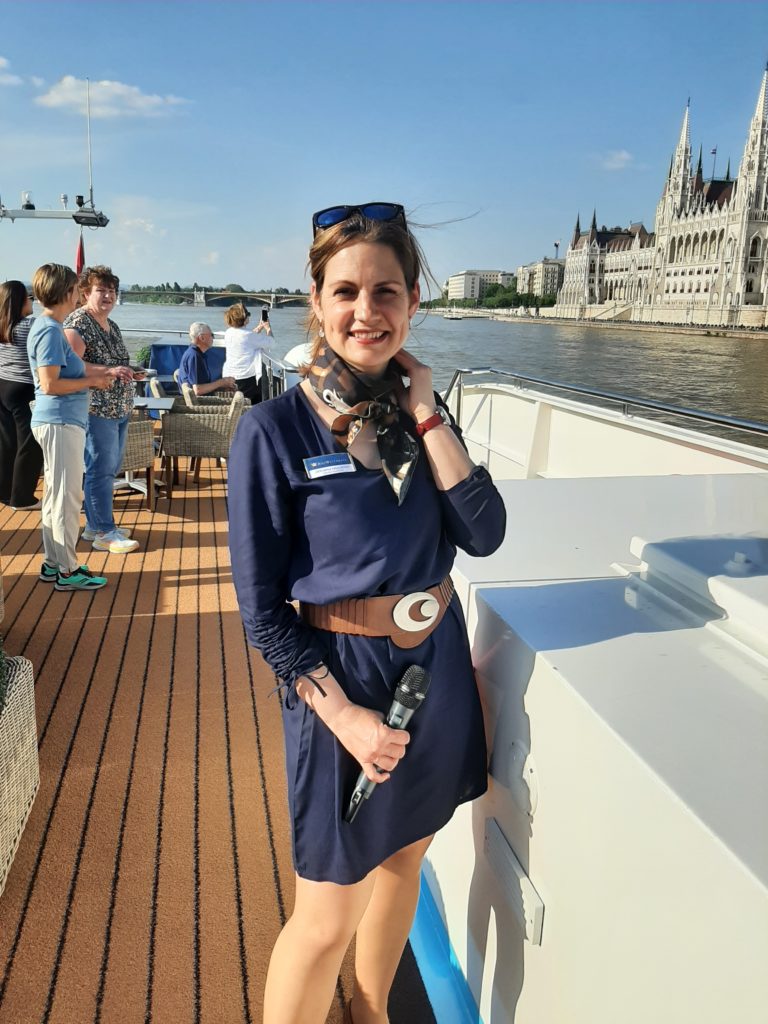 Veronika Kracikova na lodi